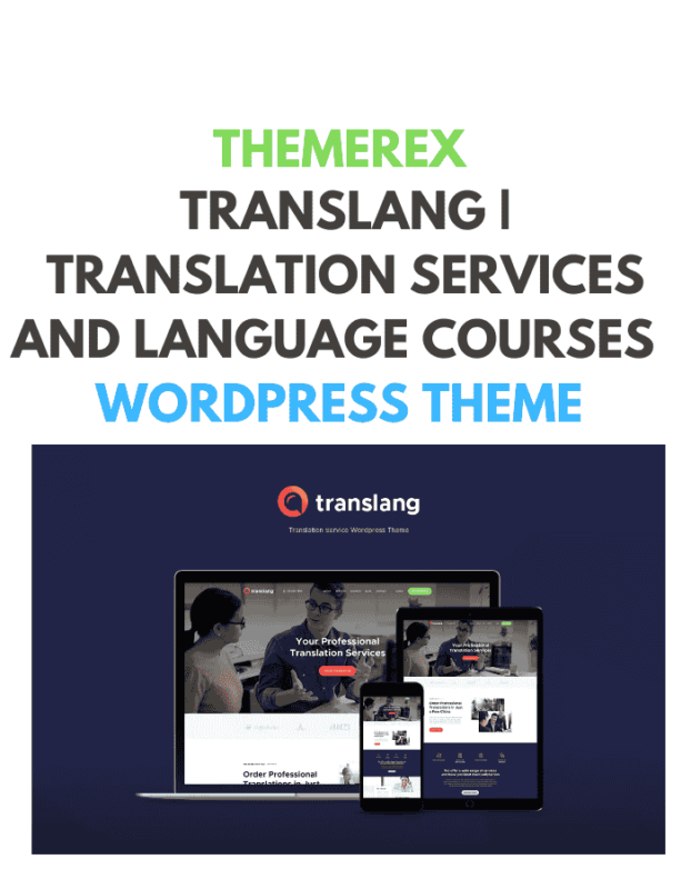 Translang | Translation Services and Language Courses WordPress Theme