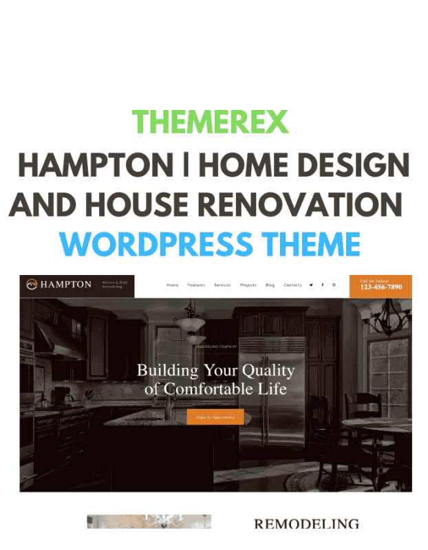 Hampton | Home Design and House Renovation WP Theme