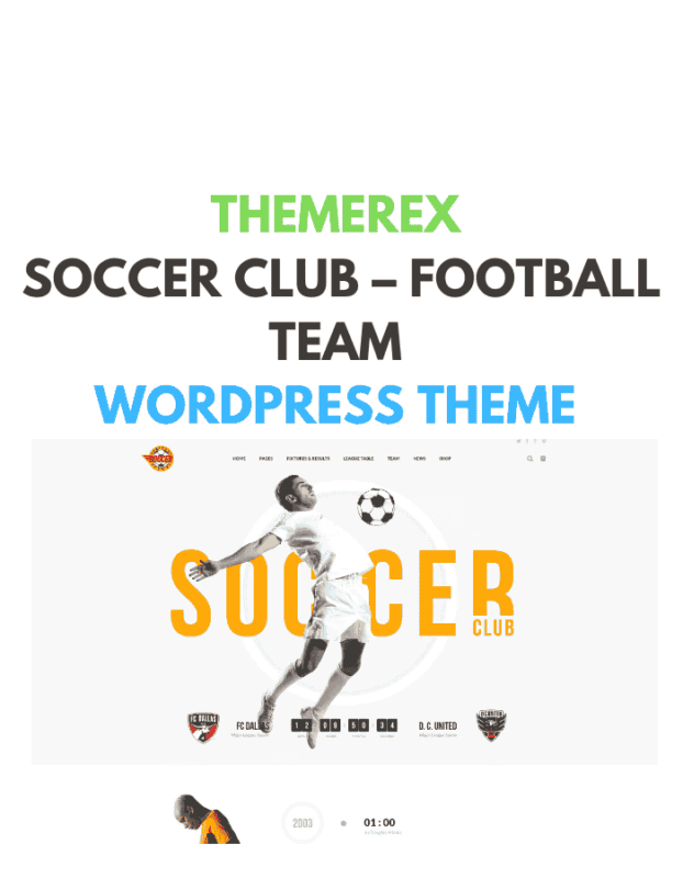 Soccer Club – Football Team WordPress Theme