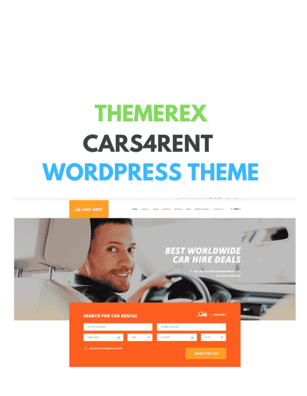 Cars4Rent WordPress Theme