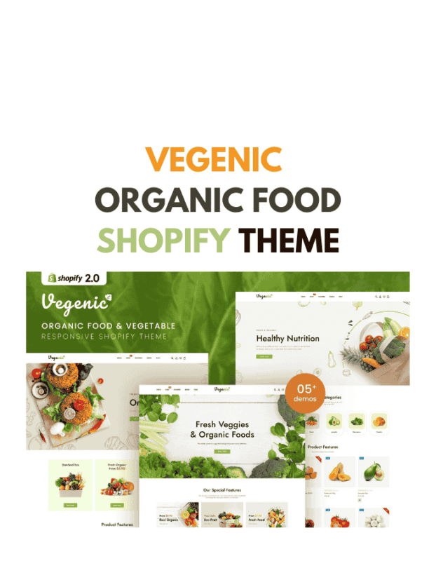 Vegenic - Organic Food Shopify Theme