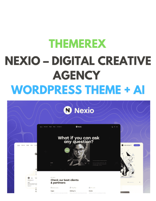 Nexio – Digital Creative Agency WordPress Theme + AI