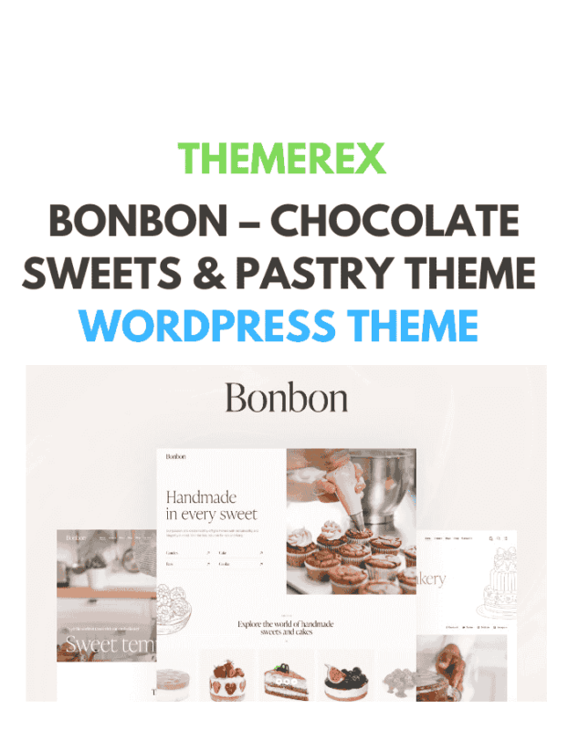 Bonbon – Chocolate Sweets & Pastry Theme