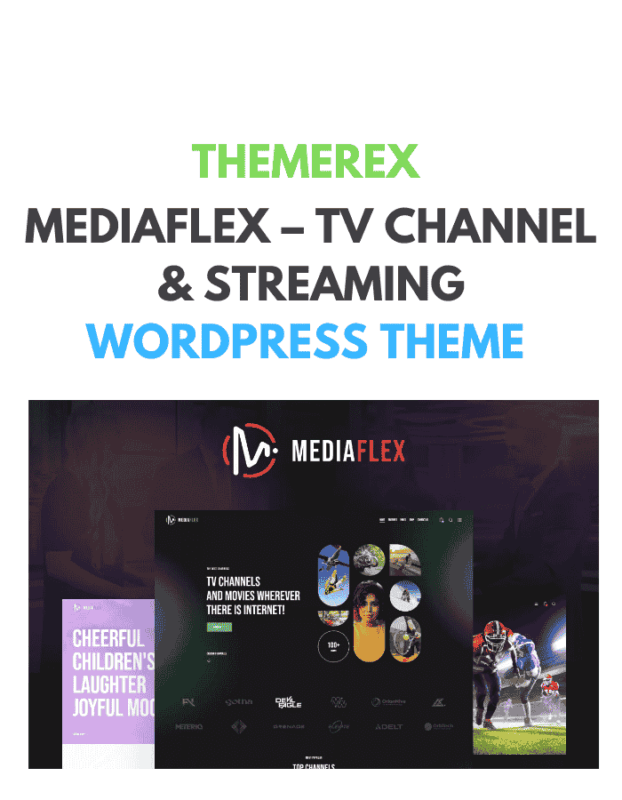 MediaFlex – TV Channel & Streaming WordPress Theme