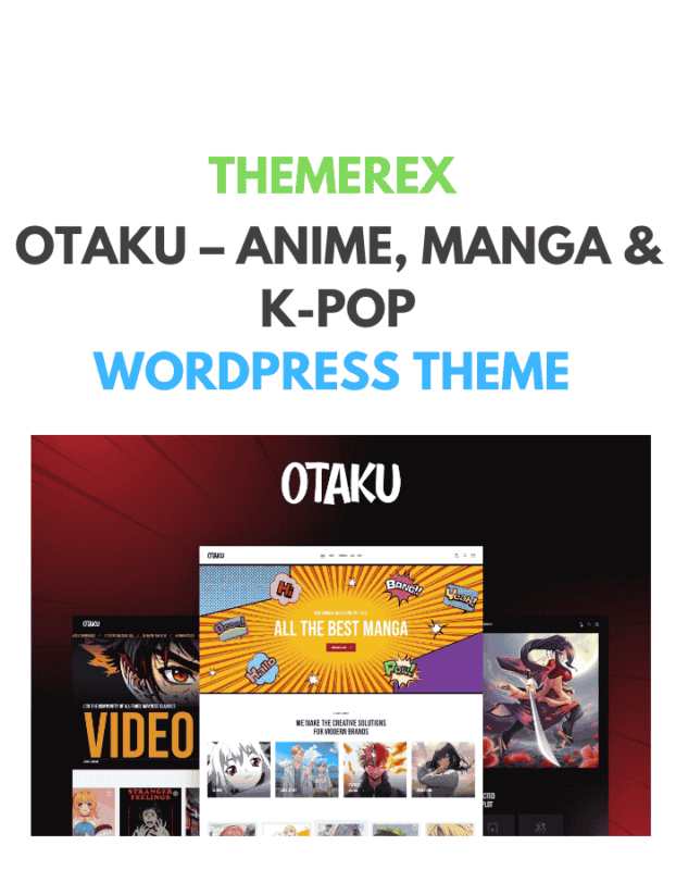 Otaku – Anime, Manga & K-Pop WordPress Theme