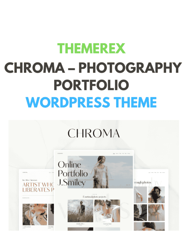 Chroma – Photography Portfolio WordPress Theme