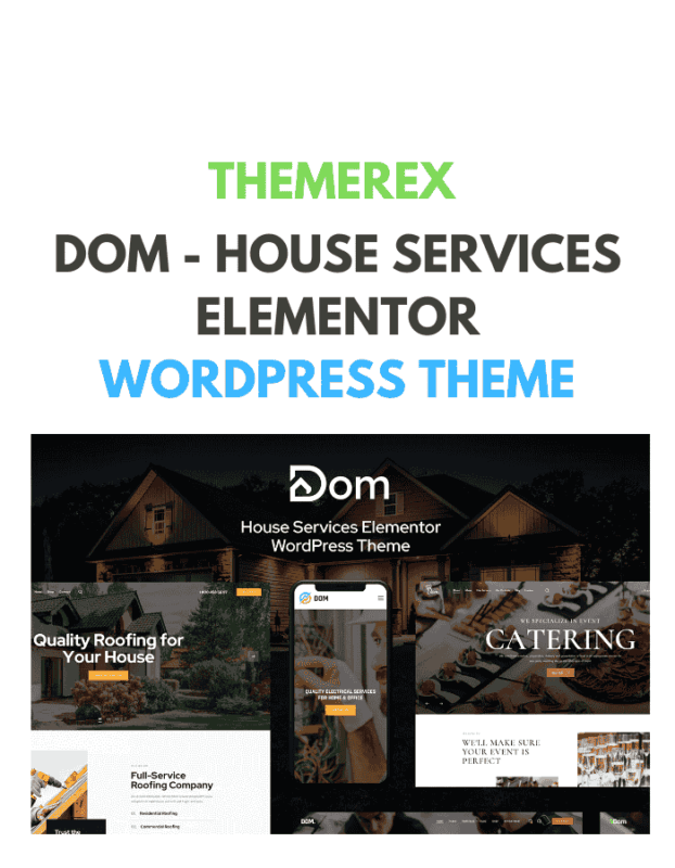 Dom - House Services Elementor WordPress Theme