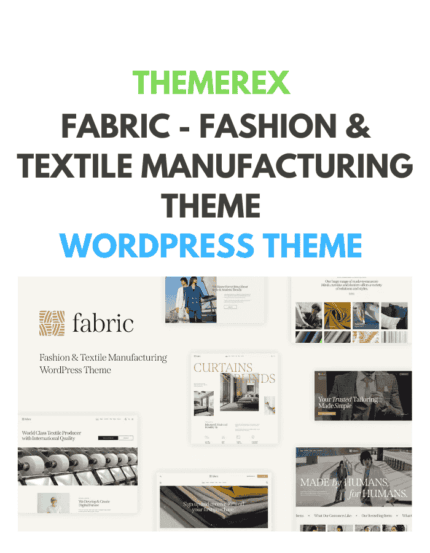 Fabric - Fashion & Textile Manufacturing Theme