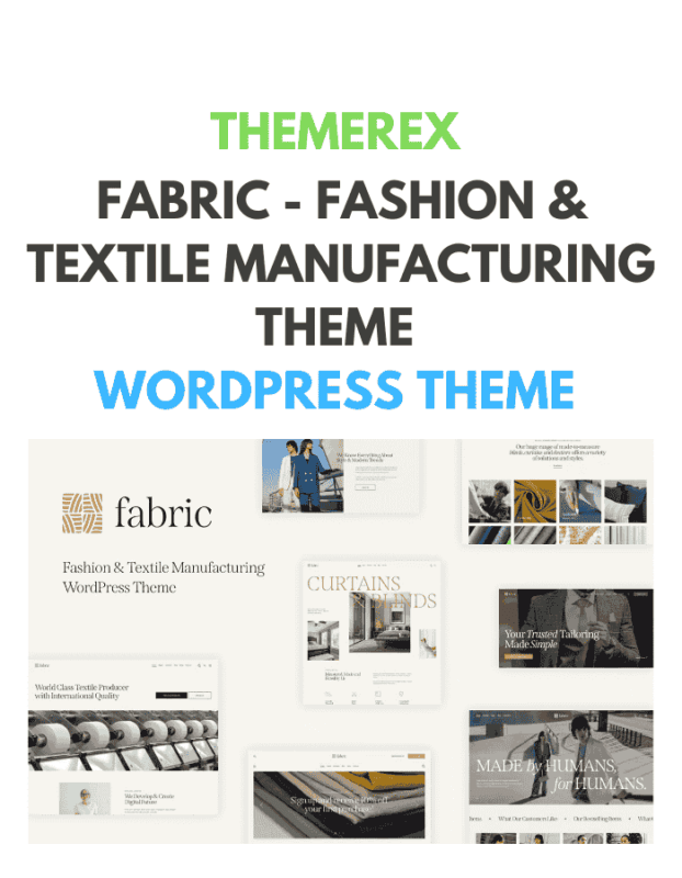Fabric - Fashion & Textile Manufacturing Theme
