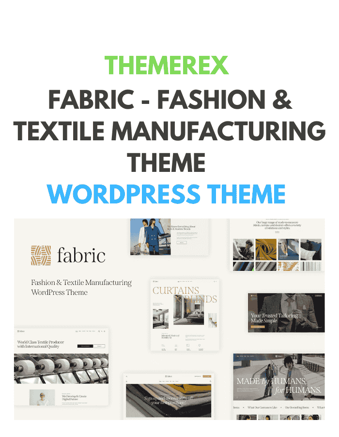 Fabric - Fashion & Textile Manufacturing Theme Fabric - Fashion & Textile Manufacturing Theme
