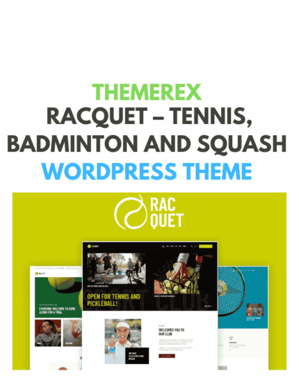 Racquet – Tennis, Badminton and Squash WordPress Theme