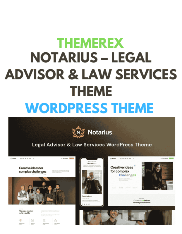 Notarius – Legal Advisor & Law Services Theme
