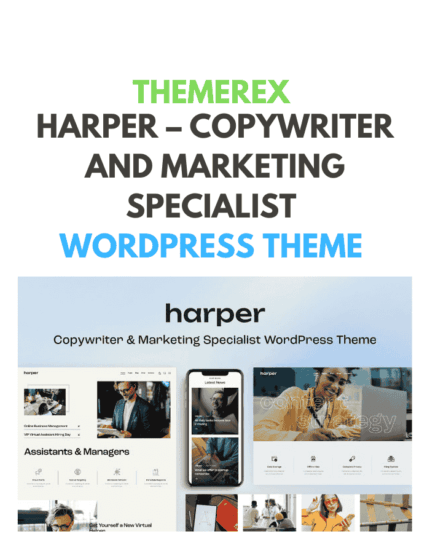 Harper – Copywriter and Marketing Specialist WordPress Theme