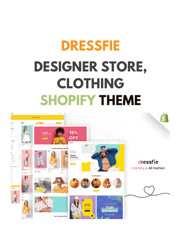 Dressfie - Designer Store, Clothing Shopify Theme