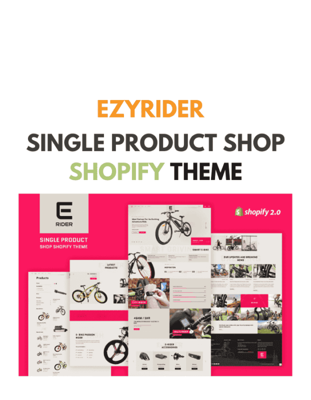 Ezyrider - Single Product Shop Shopify Theme
