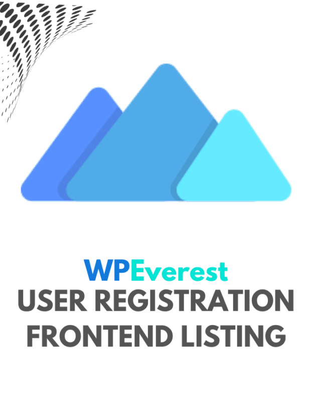 User Registration Frontend Listing - WPEverest