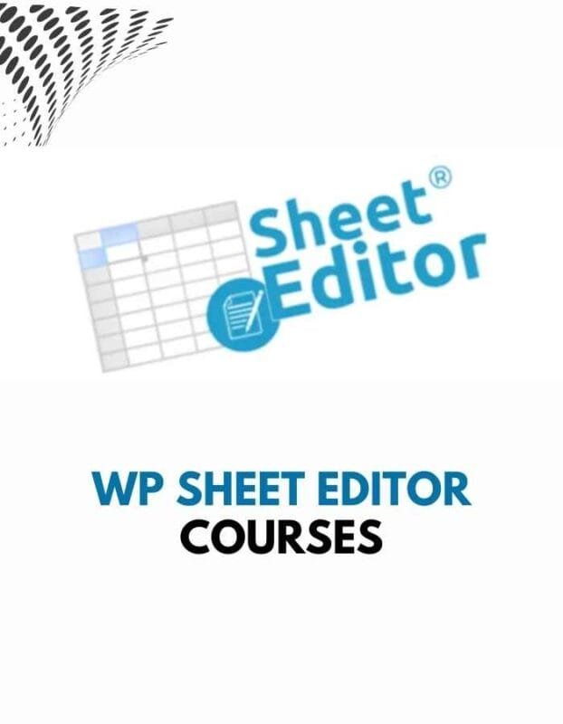 WP Sheet Editor – Courses