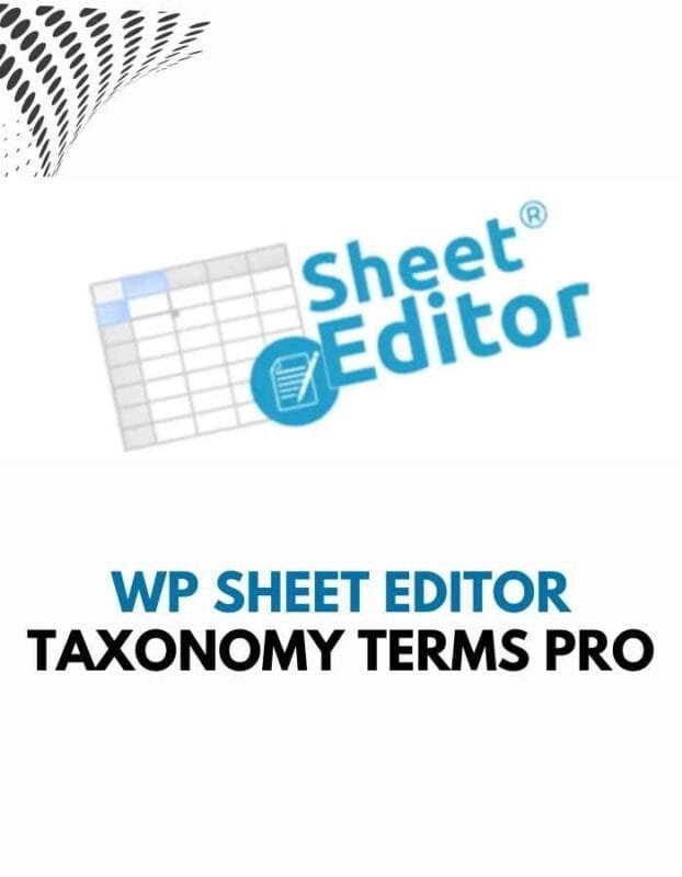 WP Sheet Editor – Taxonomy Terms Pro