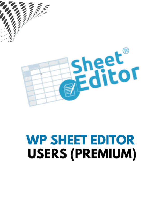 WP Sheet Editor – Users (Premium)