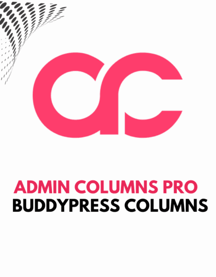 Admin Columns Pro – BuddyPress Columns