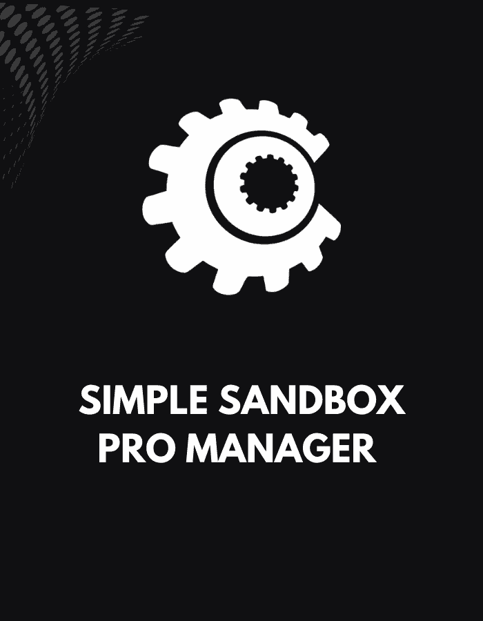 CobaltApps Simple Sandbox Pro Manager CobaltApps Simple Sandbox Pro Manager