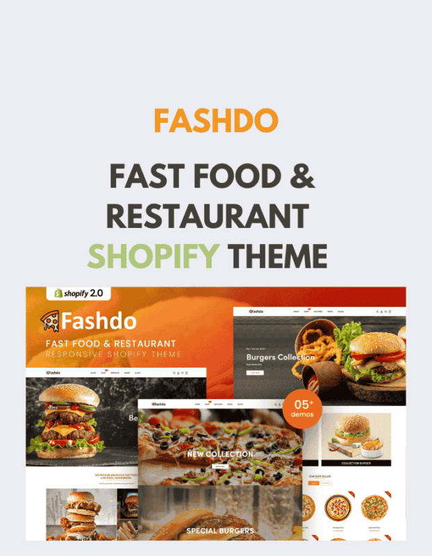 Fashdo - Fast Food & Restaurant Shopify Theme