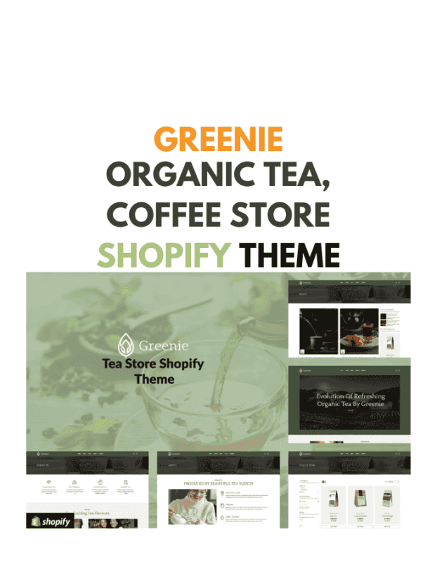 Greenie - Organic Tea, Coffee Store Shopify Theme