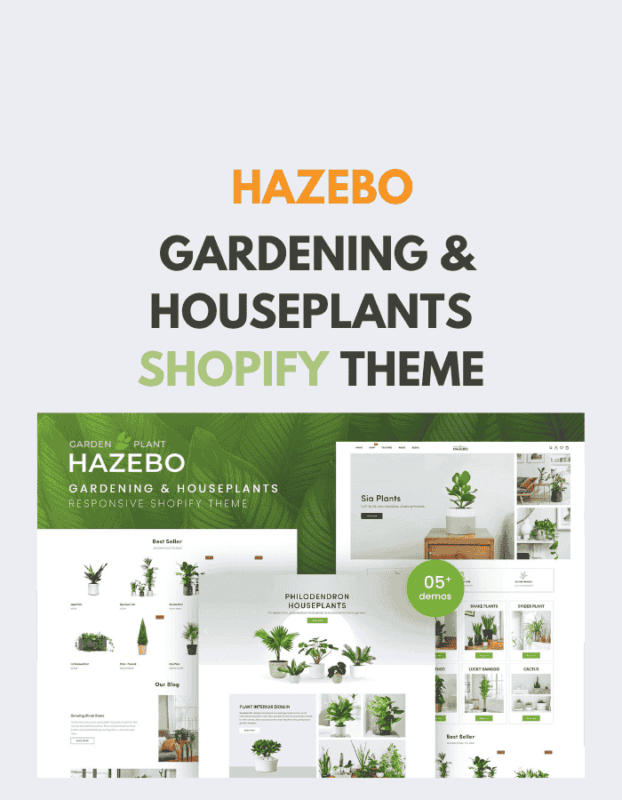 Hazebo - Gardening & Houseplants Shopify Theme