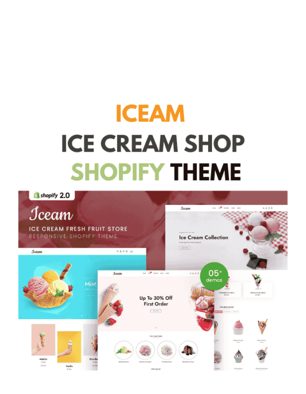 Iceam - Ice Cream Shop Shopify Theme