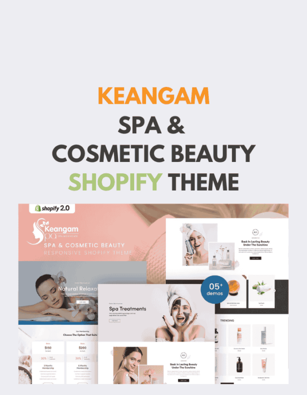 Keangam - Spa & Cosmetic Beauty Shopify Theme