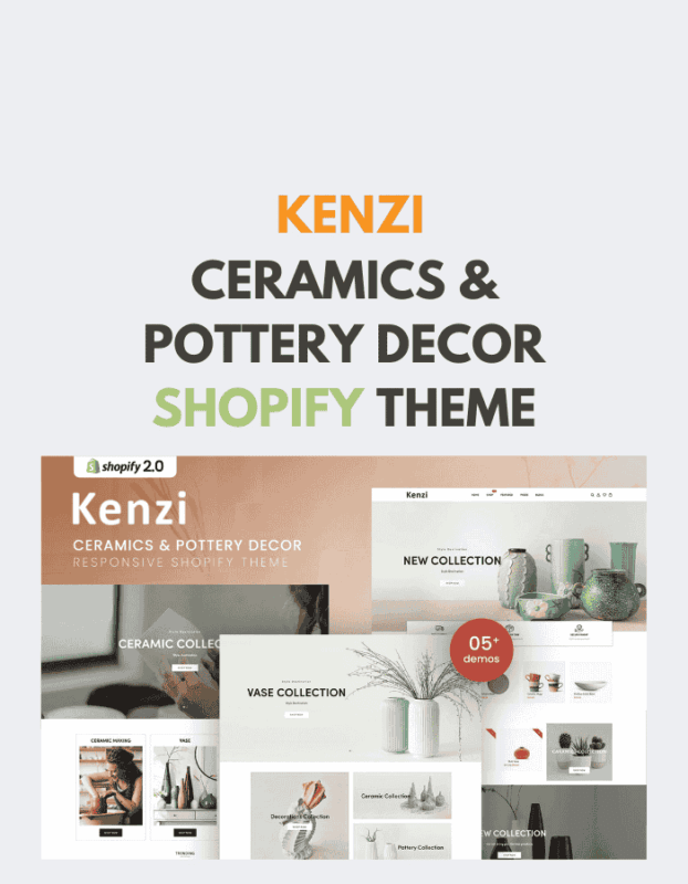 Kenzi - Ceramics & Pottery Decor Shopify Theme