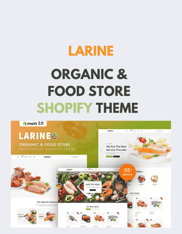 Larine - Organic & Food Store Shopify Theme