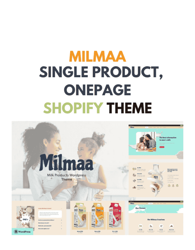 Milmaa - Single Product, OnePage Shopify Theme