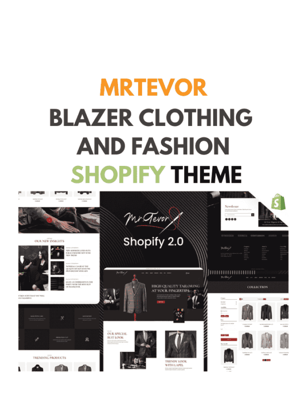 MrTevor - Blazer Clothing and Fashion ShopifyTheme