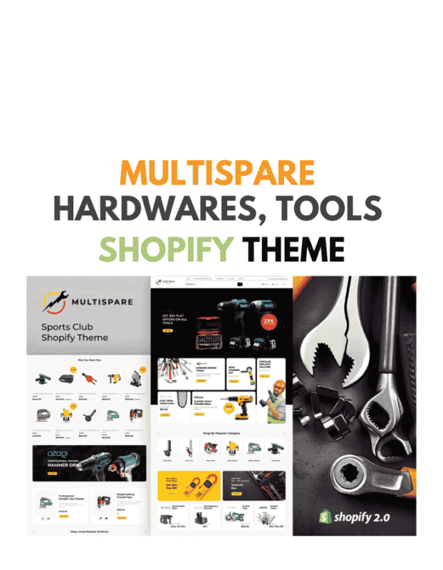Multispare - Hardwares, Tools Shopify Theme