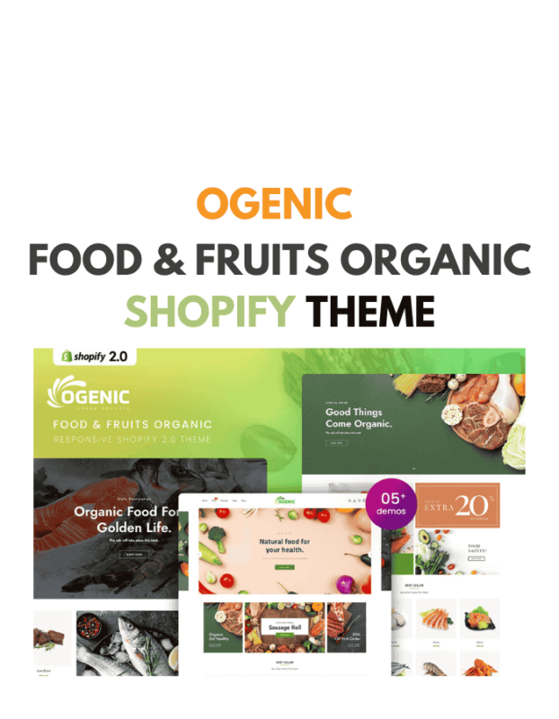 Ogenic - Food & Fruits Organic Shopify Theme