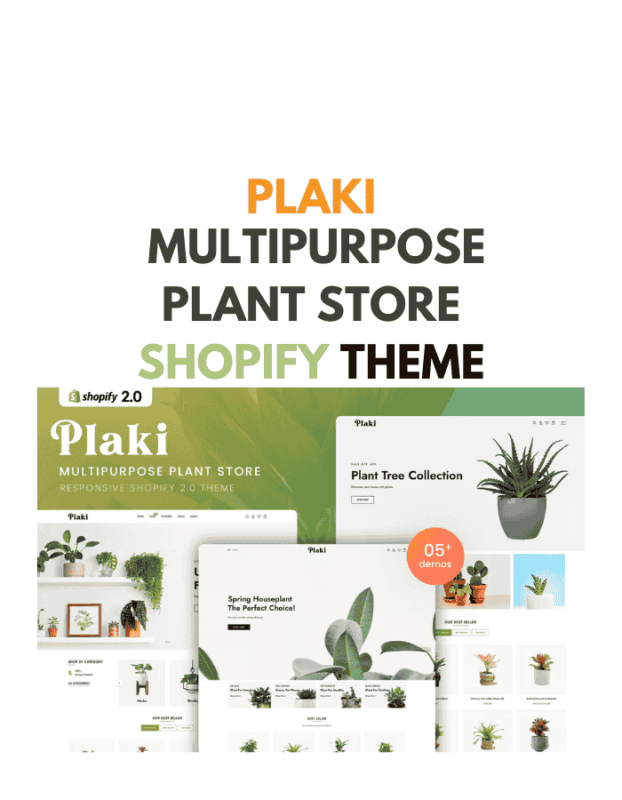 Plaki - MultiPurpose Plant Store Shopify Theme