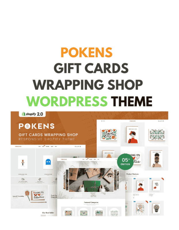 Pokens - Gift Cards Wrapping Shop Shopify Theme