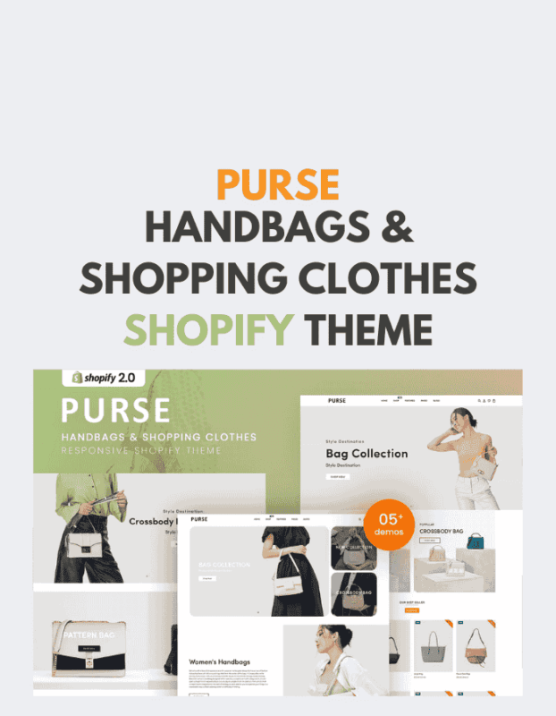 Purse - Handbags & Shopping Clothes Shopify Theme