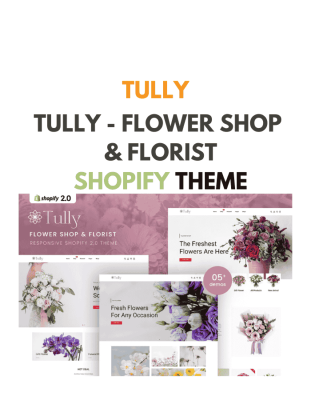 Tully - Flower Shop & FloristShopify Theme