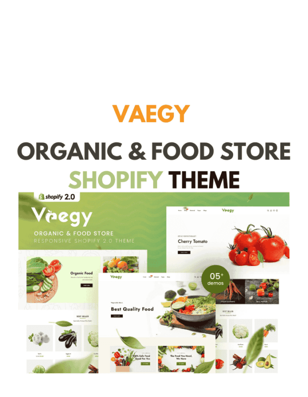 Vaegy – Organic & Food Store Shopify Theme