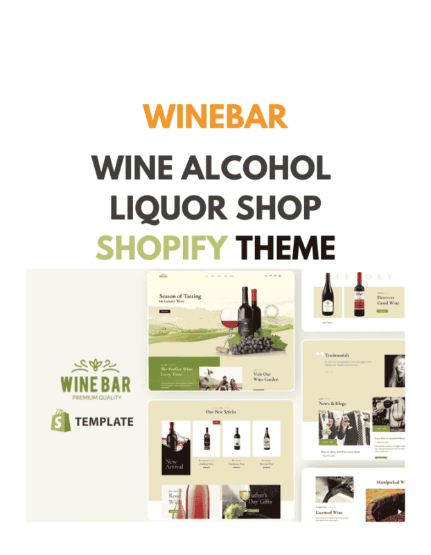 WineBar - Wine Alcohol Liquor Shop Shopify Theme