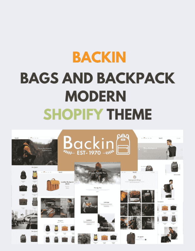 Backin - Bags And Backpack Modern Shopify Theme