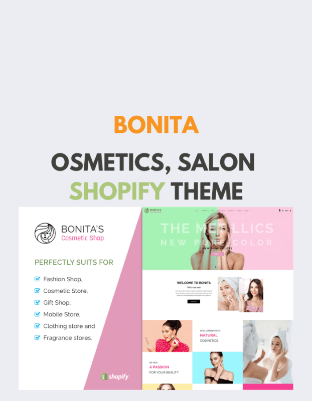 Bonita Cosmetics, Salon Shopify Theme
