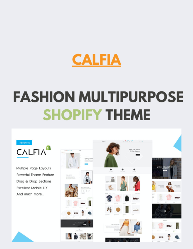 Calfia - Fashion Multipurpose Shopify Theme