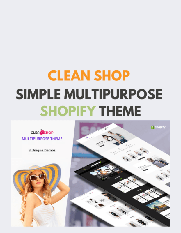 Clean Shop - Simple Multipurpose Shopify Theme