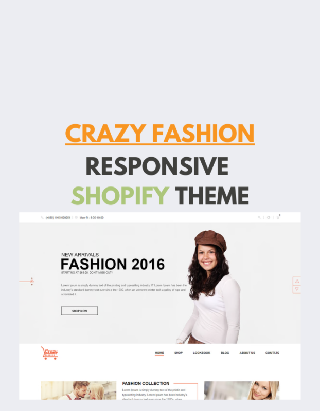 Crazy Fashion - Shopify Responsive Theme