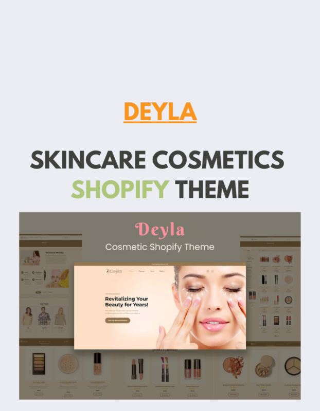 Deyla - Skincare Cosmetics Shopify Theme