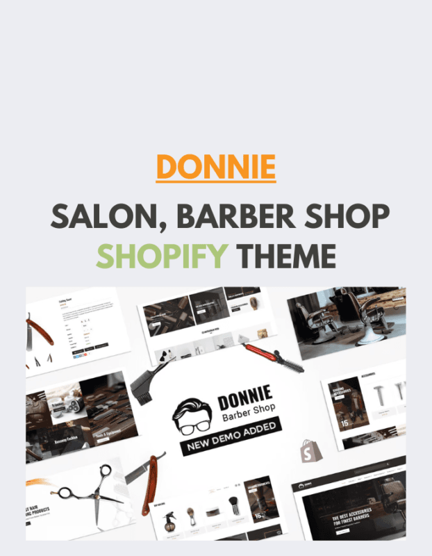 Donnie Salon, Barber Shop Shopify Theme
