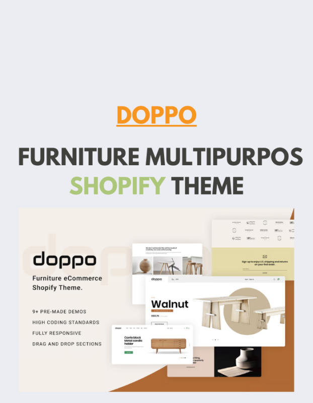 Doppo - Furniture Multipurpose Shopify Theme